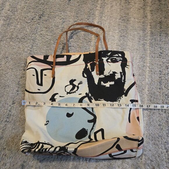 Ali Rapp MFAH Houston Museum Mixed Media Ikea Artist Canvas Tote Bag USED - Picture 9 of 10